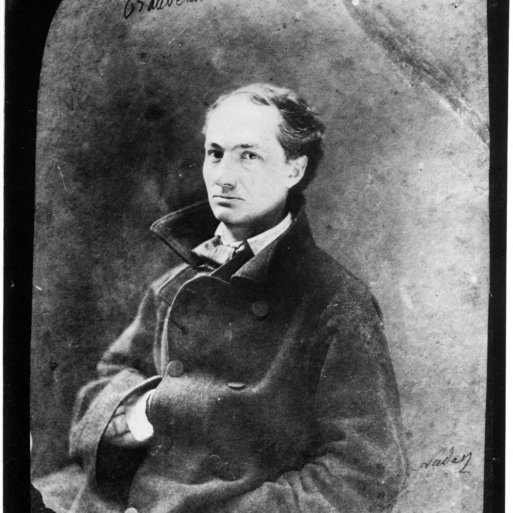 Nadar (Gaspard-Félix Tournachon)، بورتريه لـ Charles Baudelaire، 1855